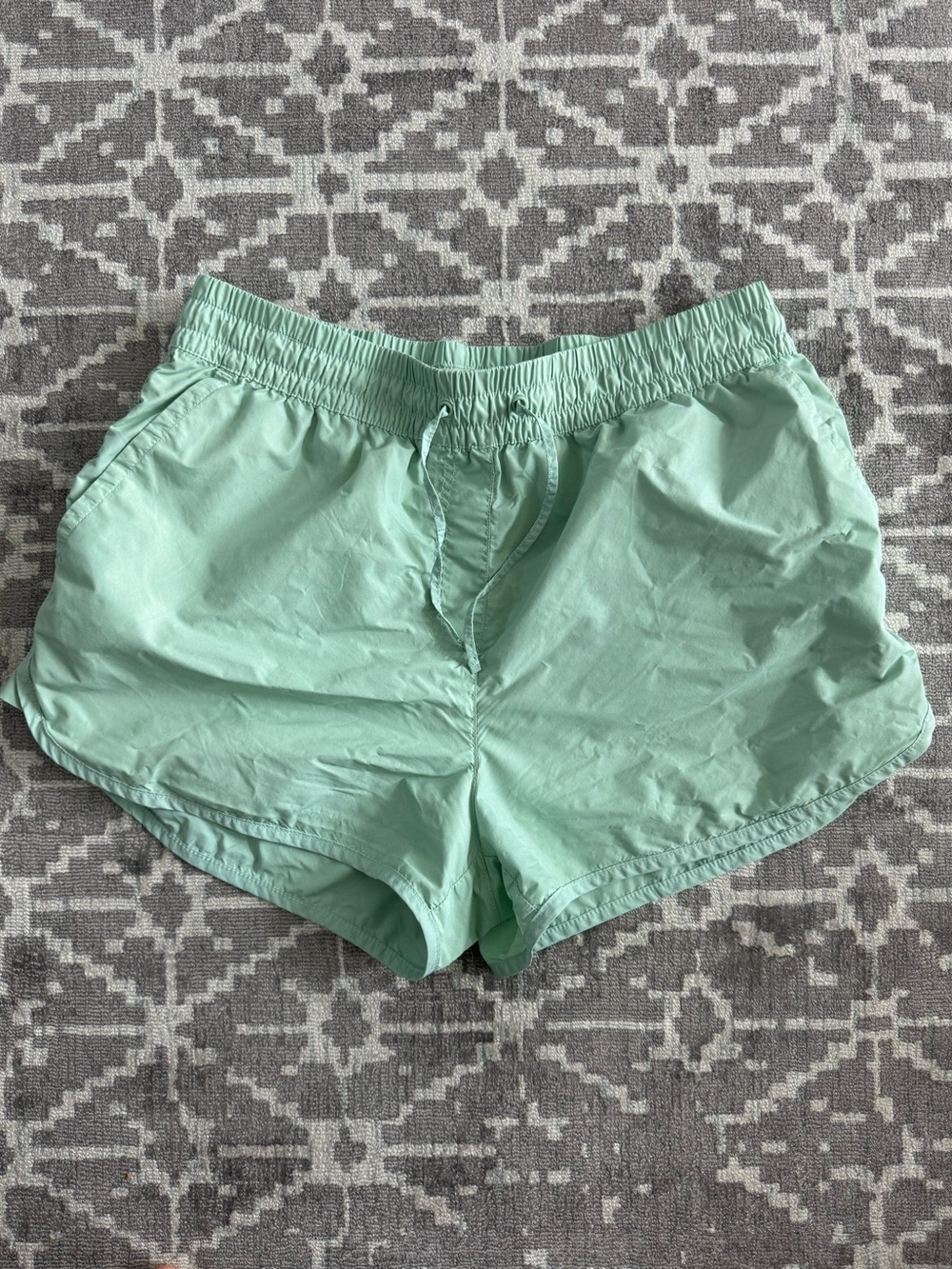 H&M Mint Green Pull On Running Athletic Shorts Size M